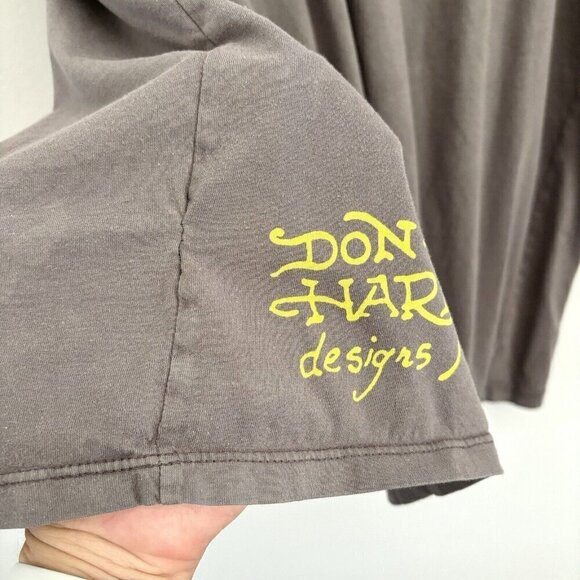 Ed Hardy by Christian Audigier Gray Skull Bones Short Sleeve T-Shirt Men’s XXL - Picture 8 of 9